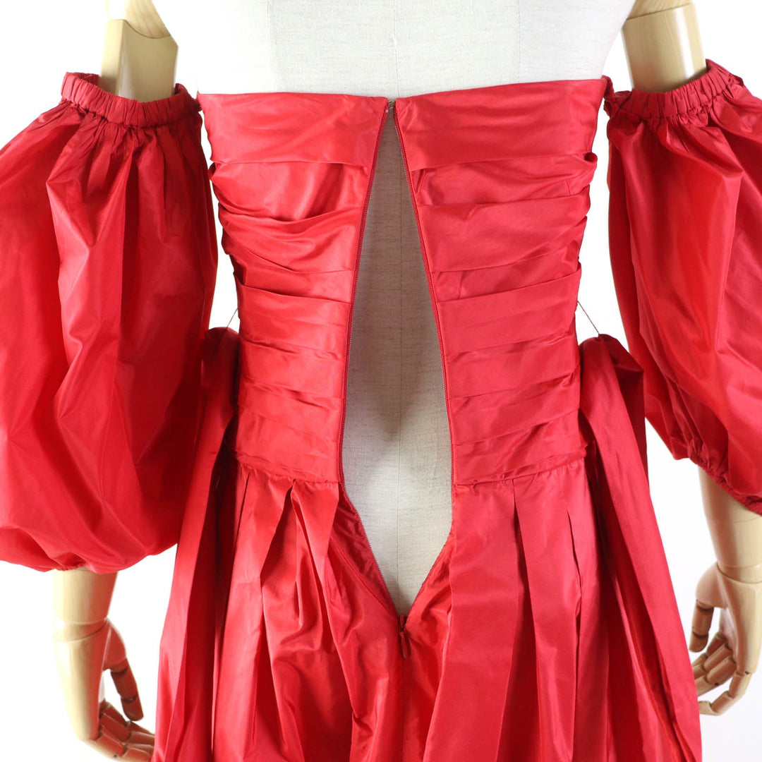 VALENTINO one piece Main: 100% silk, Part: 100% silk, Lining: 100% silk Red Women 38 Used Authentic
