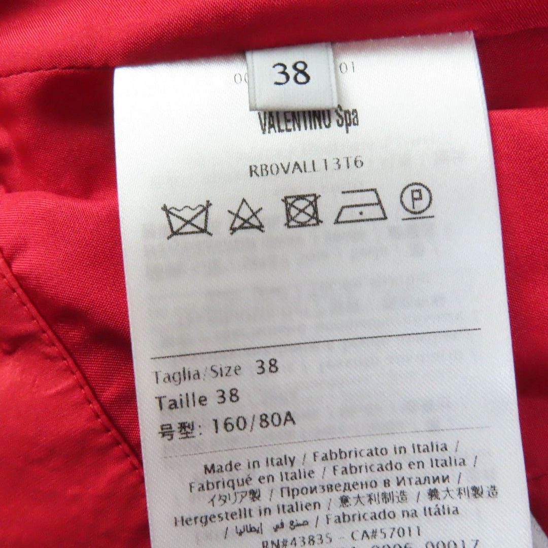 VALENTINO one piece Main: 100% silk, Part: 100% silk, Lining: 100% silk Red Women 38 Used Authentic
