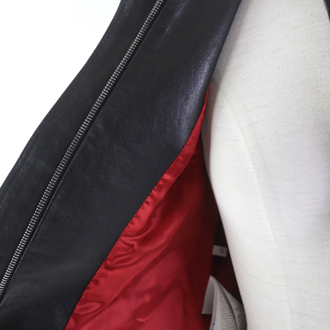 GUCCI Riders jacket 290487 Main: Lamb leather, Lining: 100% rayon black Women 40 Used Authentic