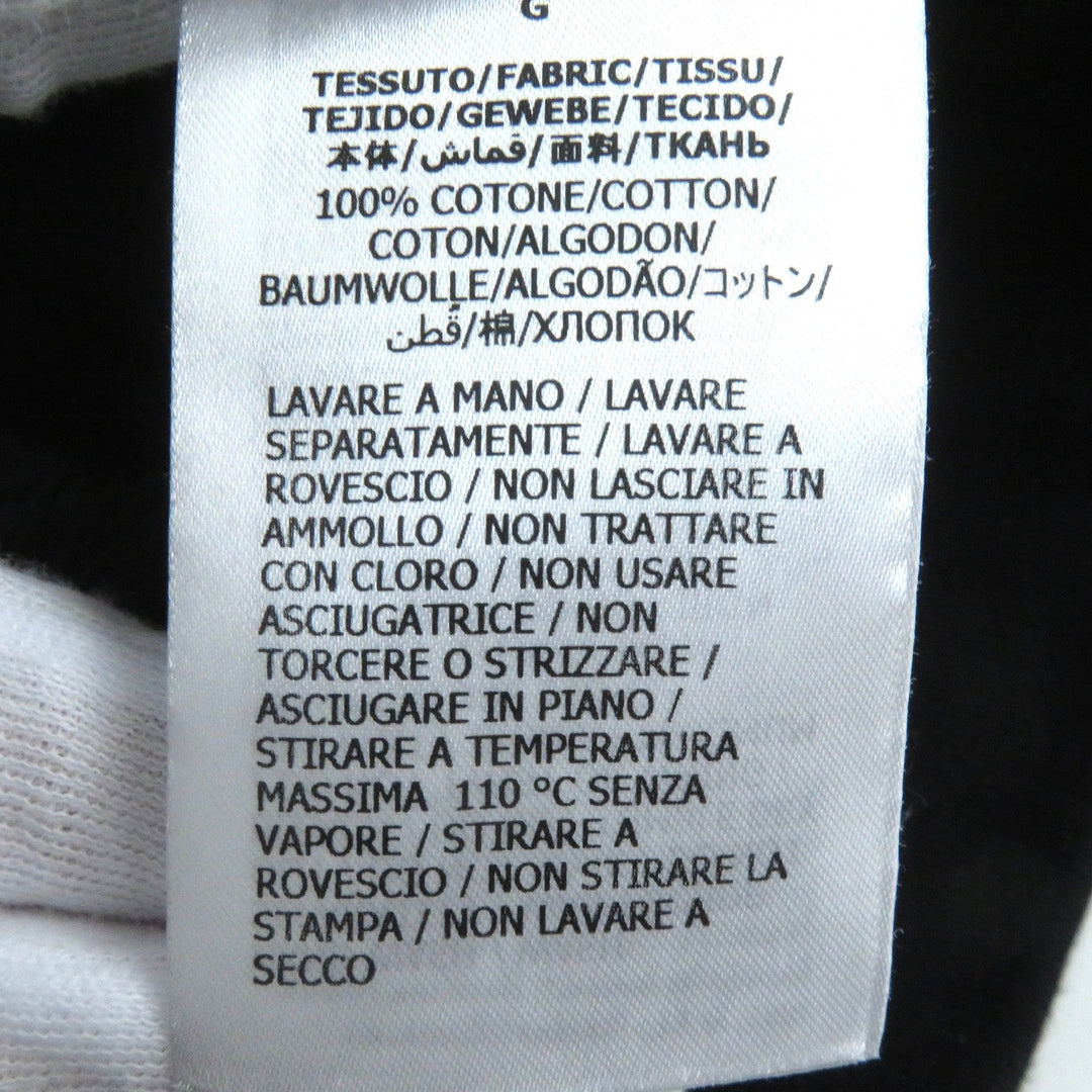 GUCCI Hoodie 681210 Main: 100% cotton Black red white mens L Used Authentic
