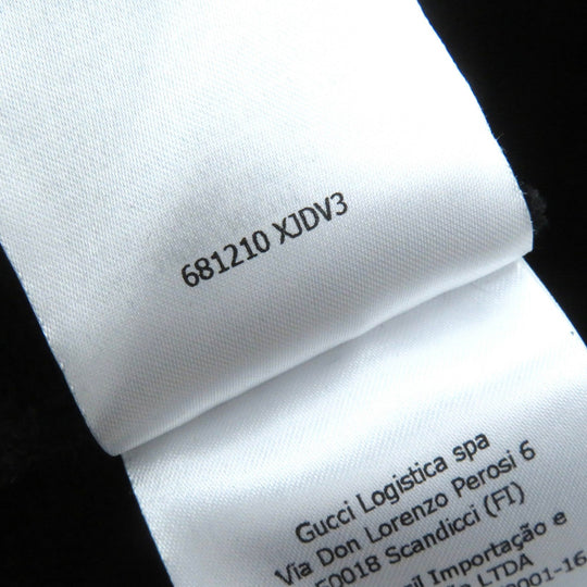 GUCCI Hoodie 681210 Main: 100% cotton Black red white mens L Used Authentic