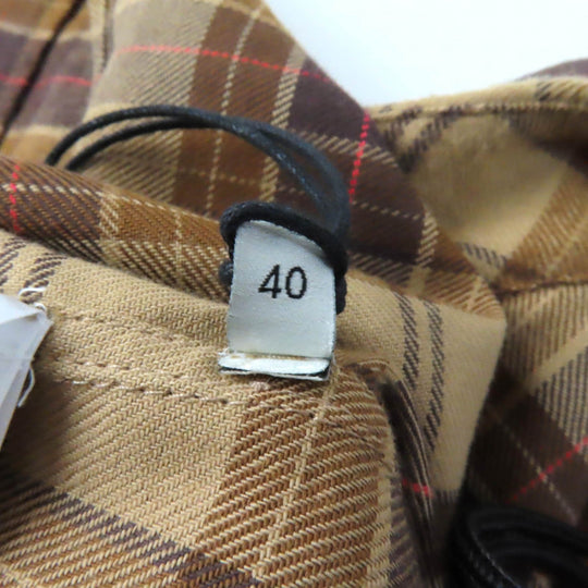 GUCCI Short sleeve shirt 641302 Main: 100% cotton Brown Women 40 Used Authentic