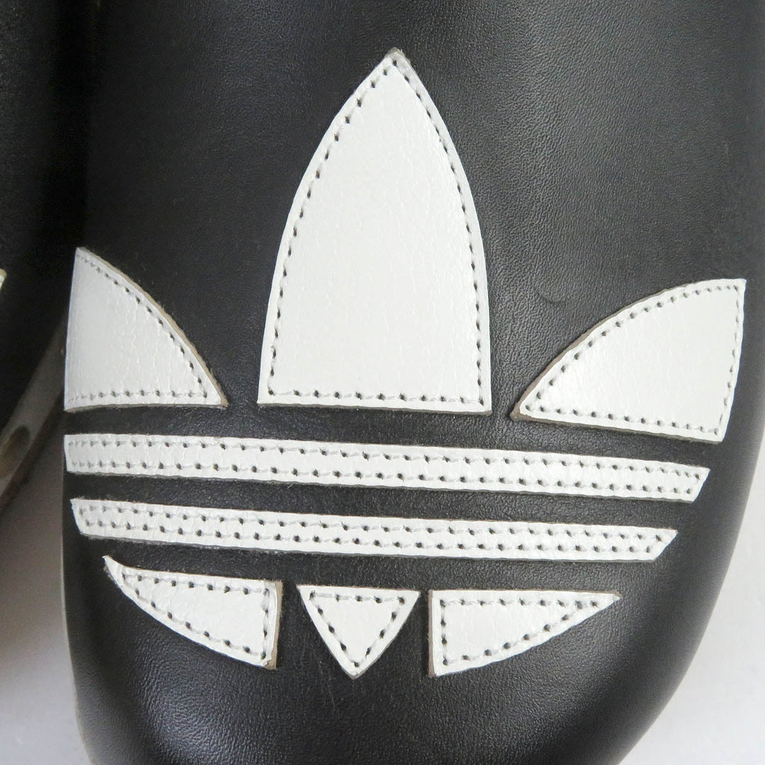 GUCCI Sandals 702252 Main: Leather, Wood black Clogs GGPattern sole Gucci x Adidas collaboration logo sandals mens 9 Used Authentic