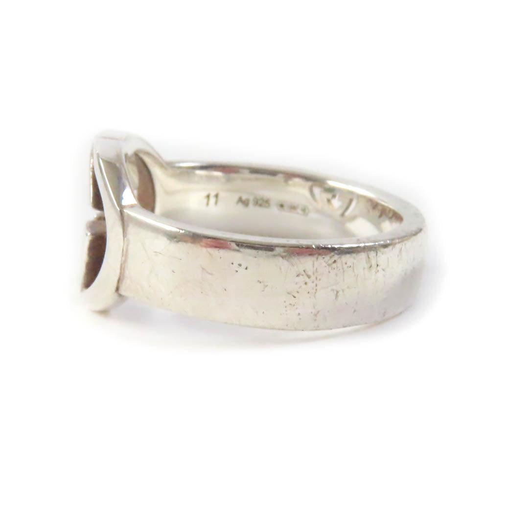 GUCCI Ring Main�FSV925 Silver Women 11 Used Authentic