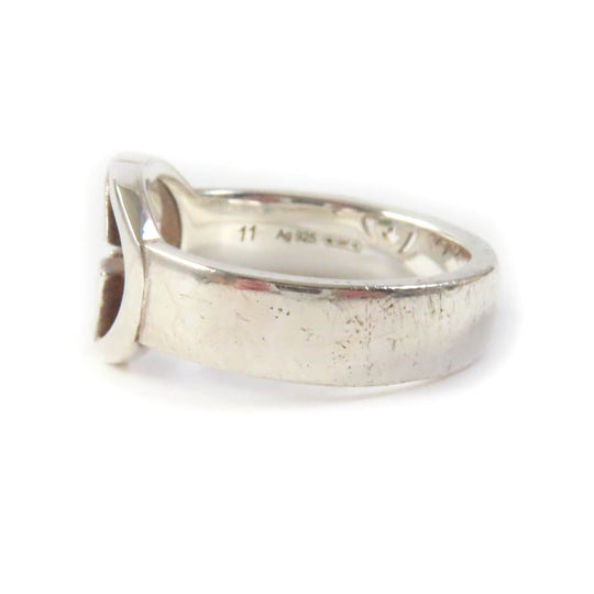 GUCCI Ring Main�FSV925 Silver Women 11 Used Authentic