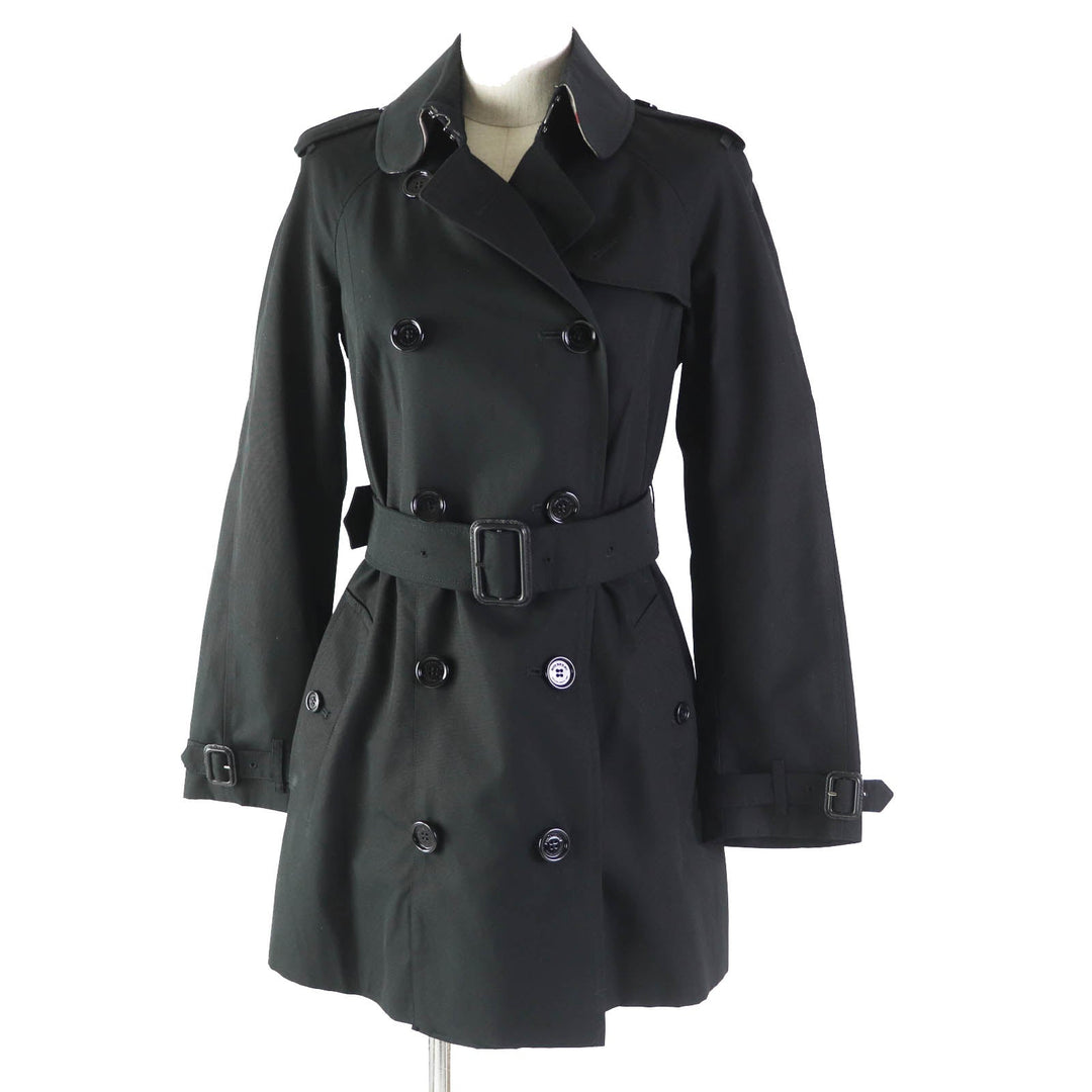 Burberry Prorsum trench coat Outer: 65% polyester, Outer: 35% cotton, Lining: 50% cotton, Lining: 50% polyester, Sleeve lining: 100% rayon black Women 34 Used Authentic
