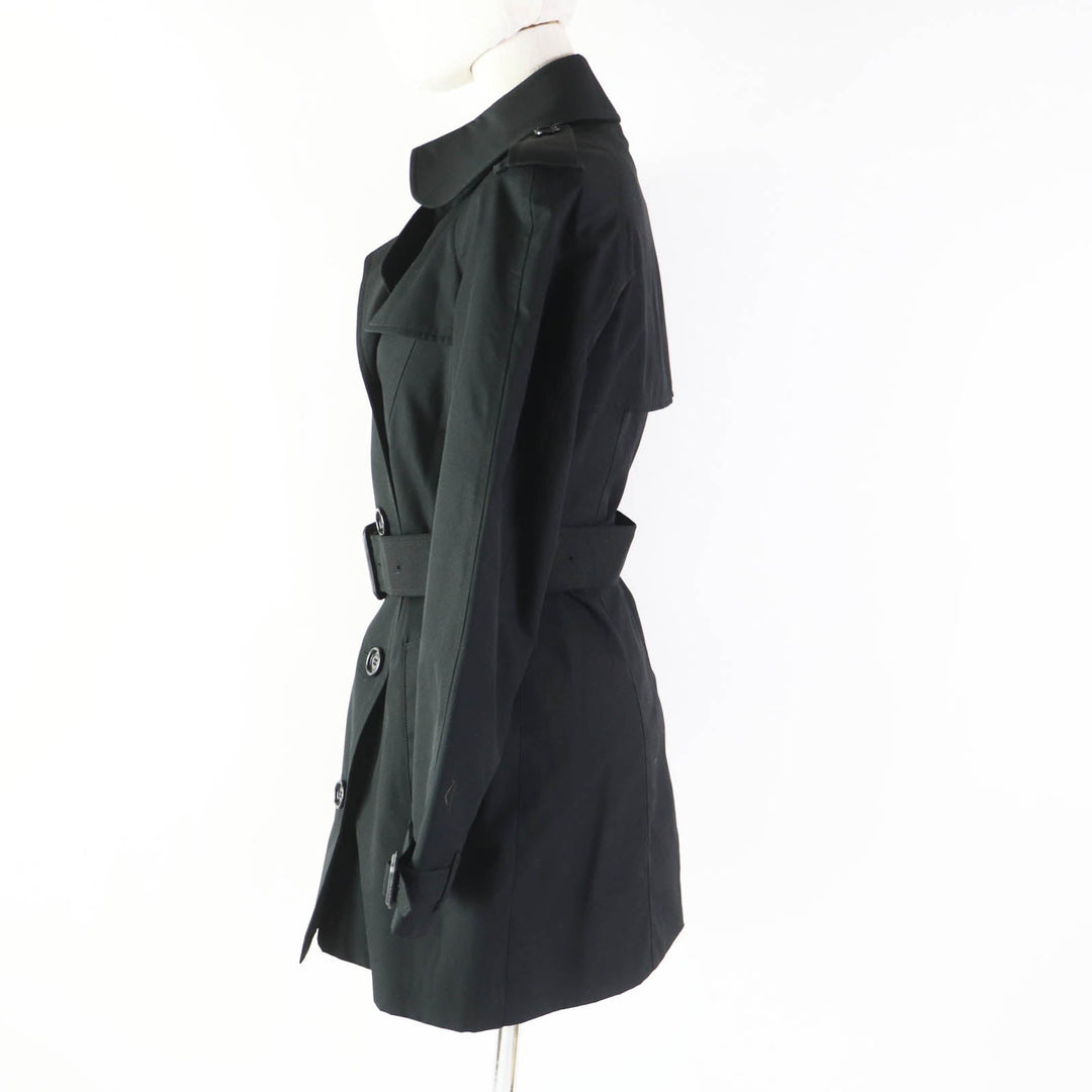 Burberry Prorsum trench coat Outer: 65% polyester, Outer: 35% cotton, Lining: 50% cotton, Lining: 50% polyester, Sleeve lining: 100% rayon black Women 34 Used Authentic