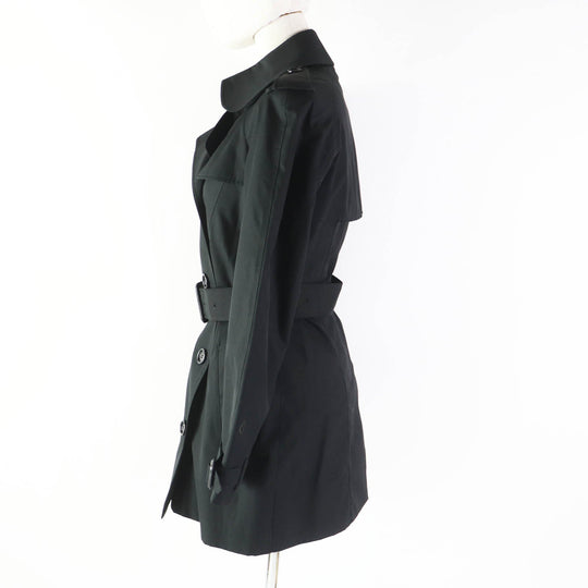Burberry Prorsum trench coat Outer: 65% polyester, Outer: 35% cotton, Lining: 50% cotton, Lining: 50% polyester, Sleeve lining: 100% rayon black Women 34 Used Authentic