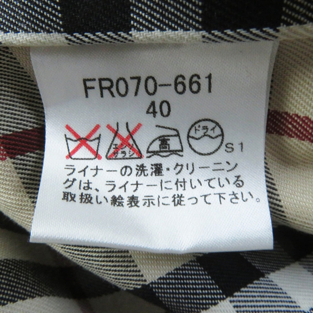 BURBERRY LONDON Stainless collar coat FR070-661 Outer: 100% cotton, Lining: cotton, Lining: polyester, Liner: 100% wool, Liner: 100% polyester beige Women 40 Used Authentic