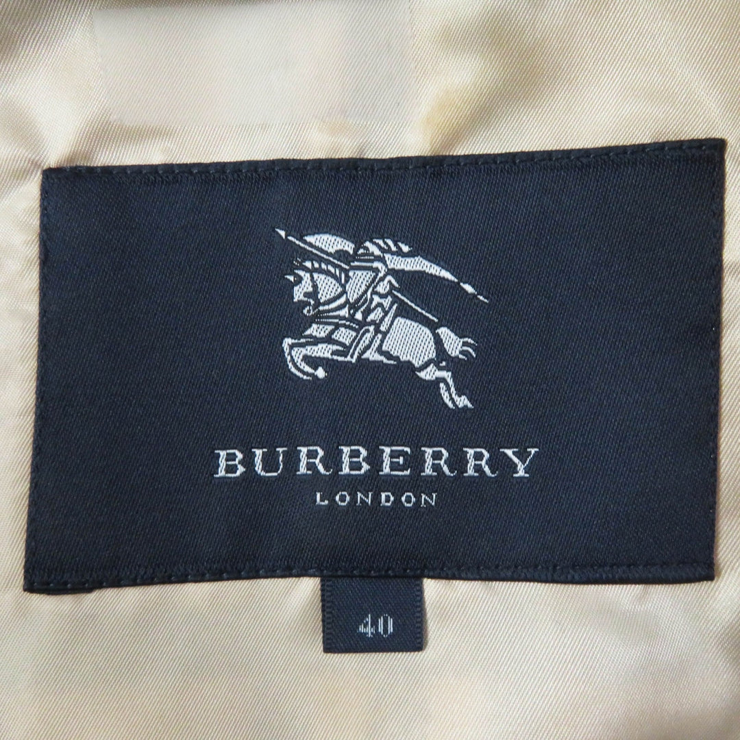 BURBERRY LONDON Stainless collar coat FR070-661 Outer: 100% cotton, Lining: cotton, Lining: polyester, Liner: 100% wool, Liner: 100% polyester beige Women 40 Used Authentic