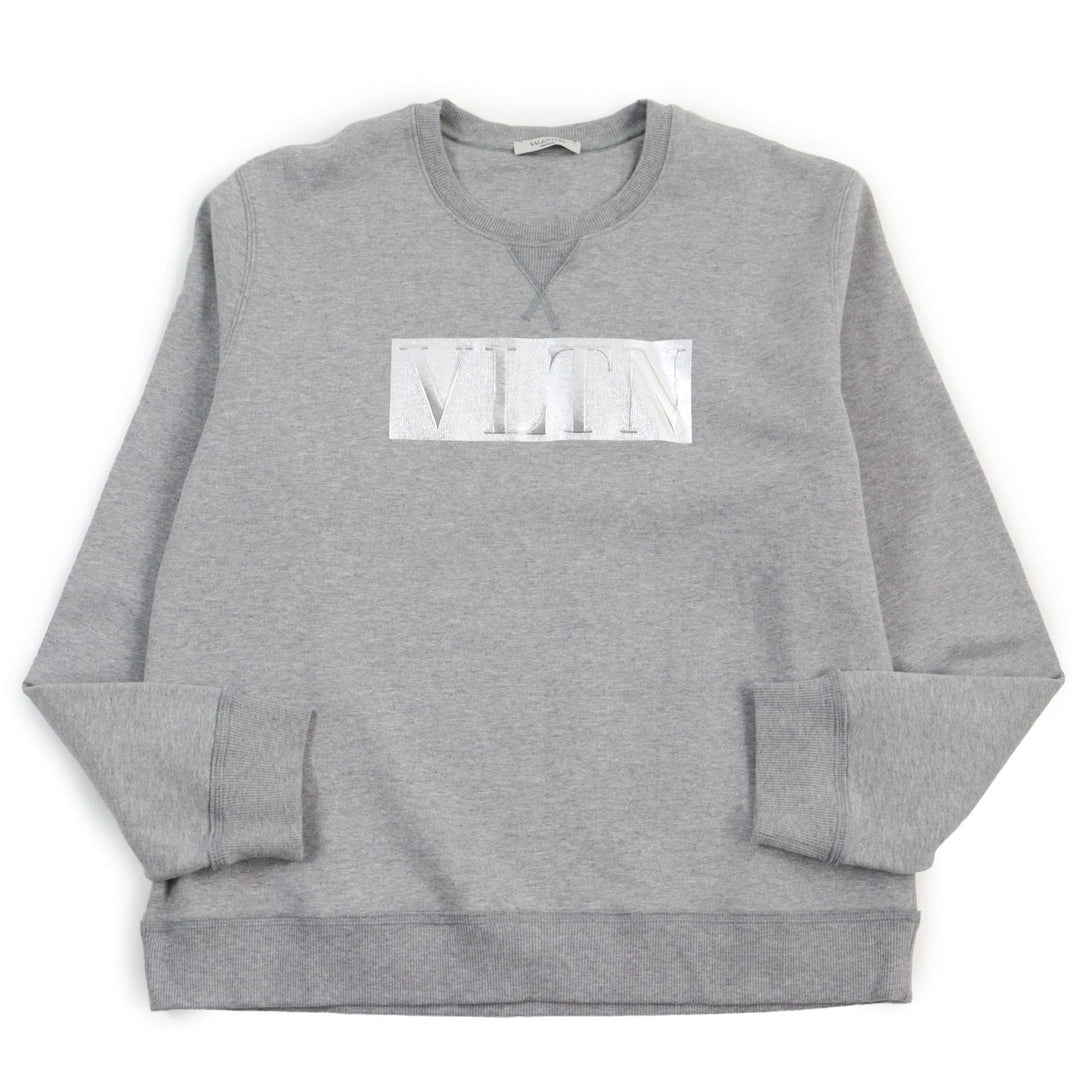 VALENTINO sweat RV3MF01JCXL Outer material: 93% cotton, Outer material: 7% nylon, Part: 96% cotton, Part: 4% polyurethane Gray Silver mens M Used Authentic