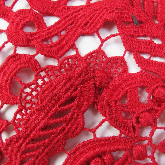 VALENTINO dress Outer: 89% cotton, Outer: 11% polyester, Part: 100% nylon, Lining: 91% silk, Lining: 9% polyurethane Red Women 40 Used Authentic