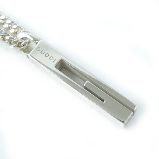 GUCCI Necklace Main�FAG925 Silver Women Used Authentic