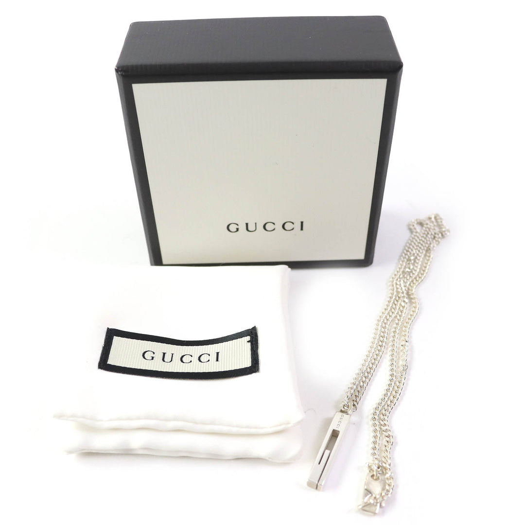 GUCCI Necklace Main�FAG925 Silver Women Used Authentic