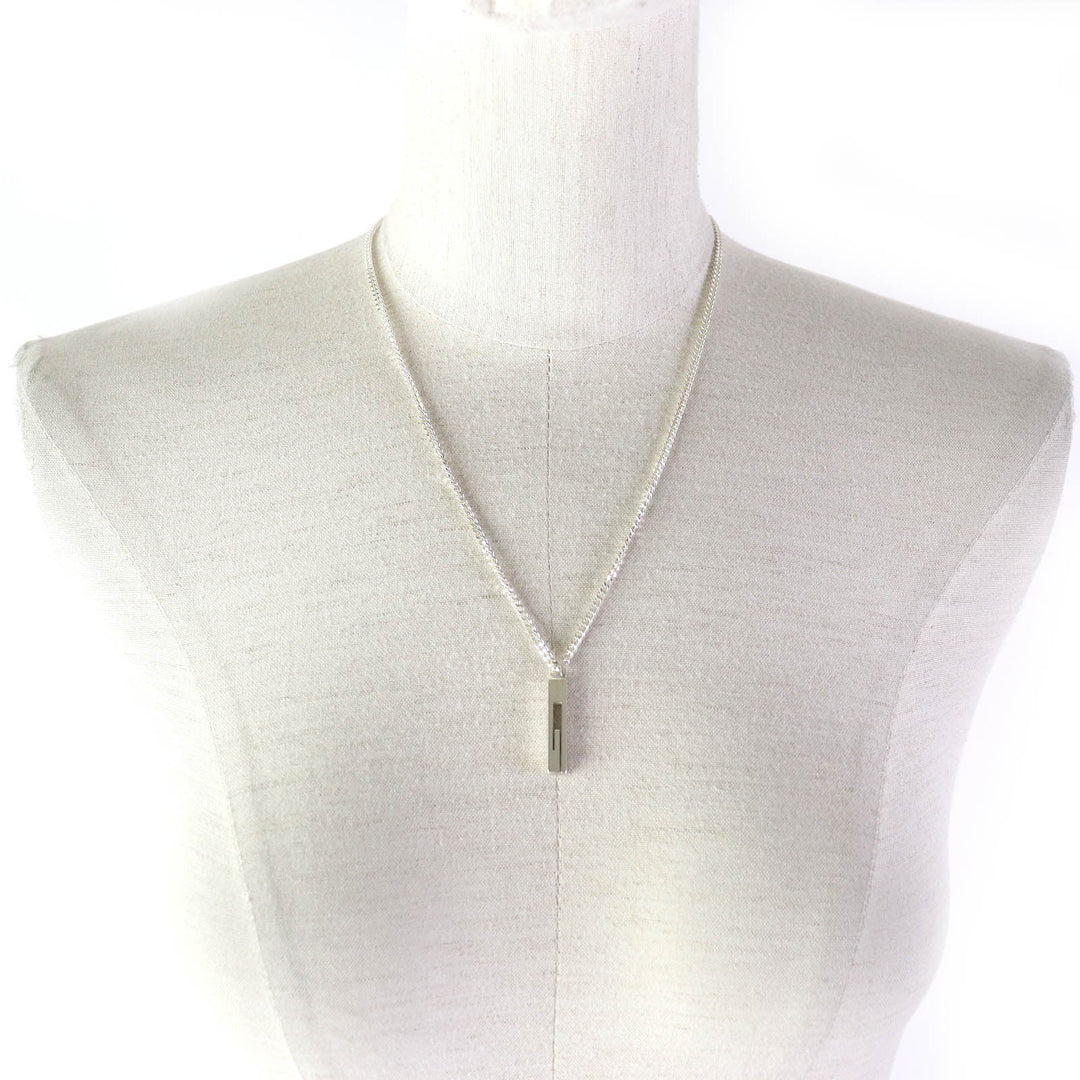 GUCCI Necklace Main�FAG925 Silver Women Used Authentic