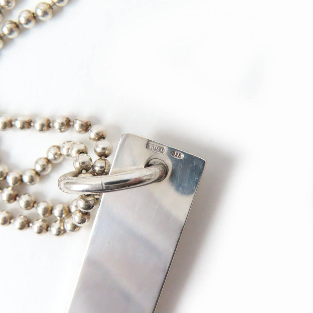 GUCCI Necklace Main�FAG925 Silver Women Used Authentic