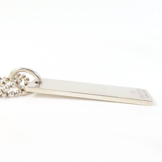 GUCCI Necklace Main�FAG925 Silver Women Used Authentic