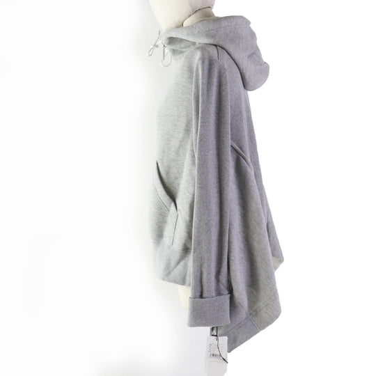 Sacai Hoodie 20-04862 Main: 70% cotton, Main: 30% nylon, Part: 95% cotton, Part: 5% polyurethane, Part: 100% cotton gray Women 2 Used Authentic