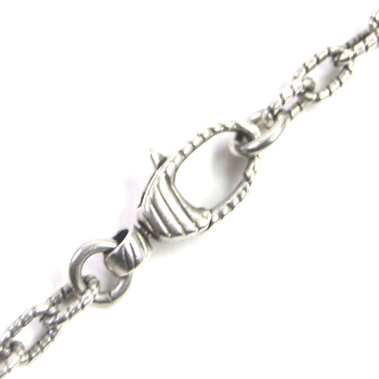 GUCCI Necklace Main�FAG925 Silver Interlocking G Arabesque mens Used Authentic