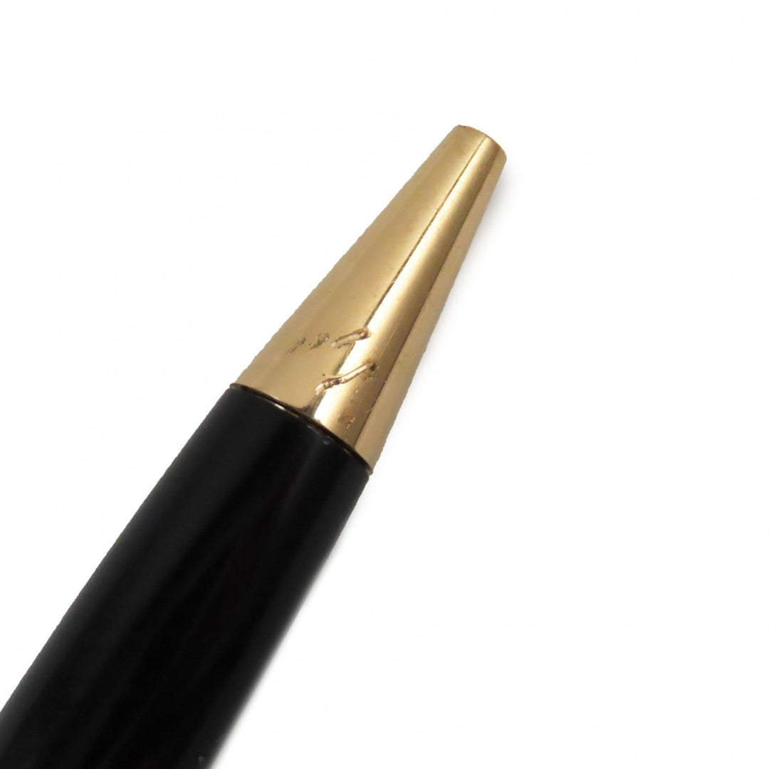 MONTBLANC Ballpoint pen Resin, Gold Plated Black gold Meisterstck Classic mens Used Authentic