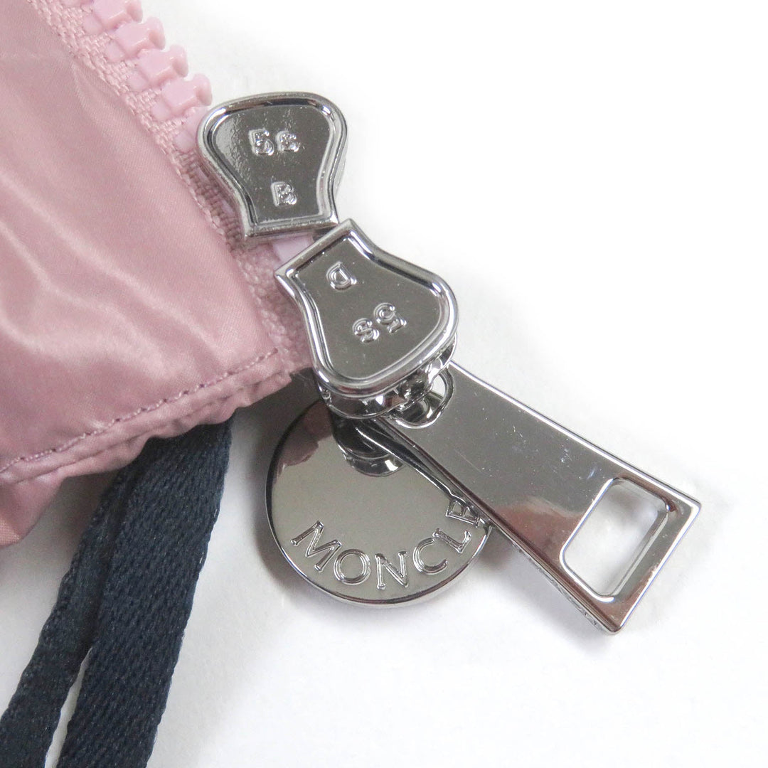 MONCLER Blouson Outer: 100% polyester, Main: 100% wool, Filling: 90% down, Filling: 10% feather pink CARDIGAN Women S Used Authentic