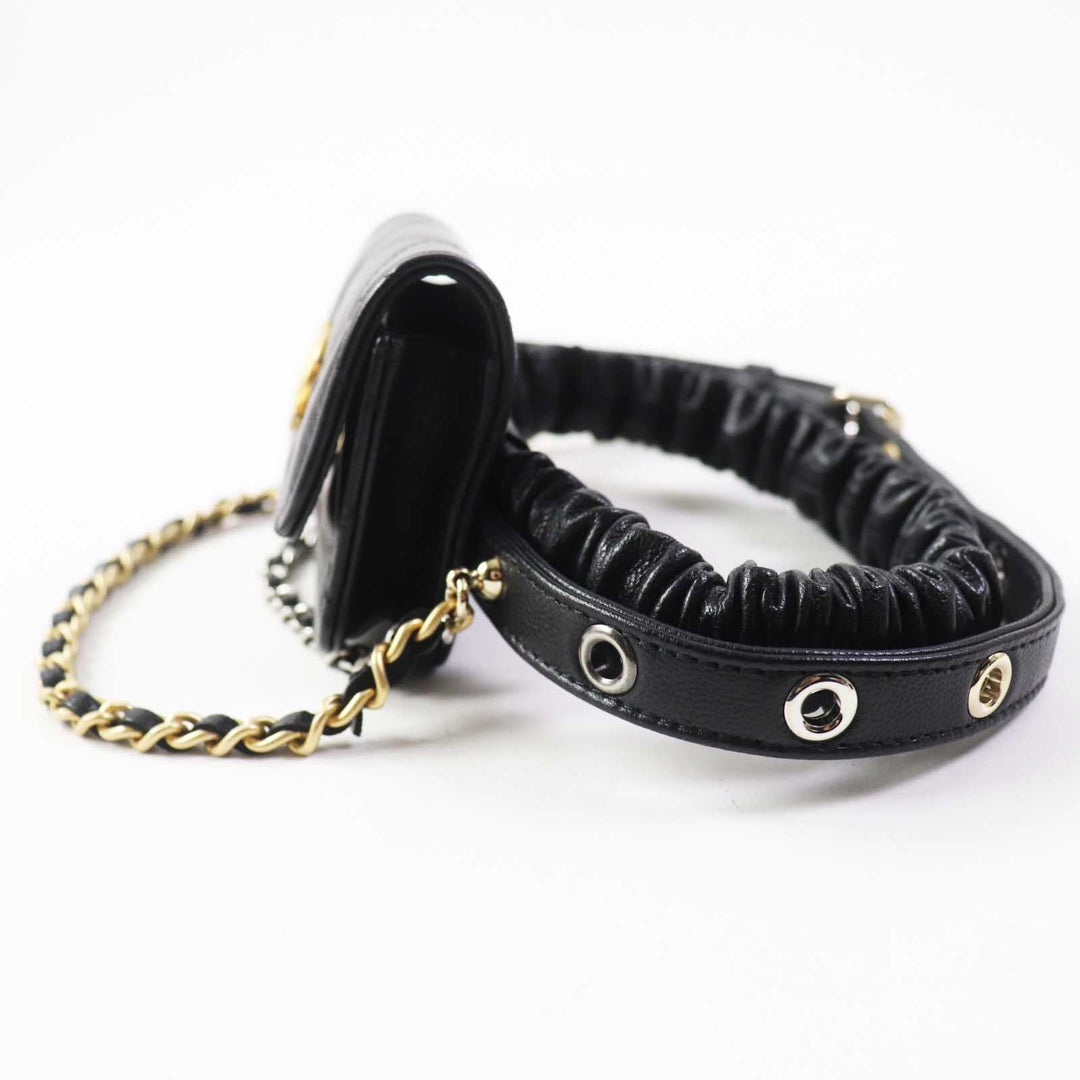 CHANEL Other accessories AP2553 Main: Lamb leather black Women Used Authentic