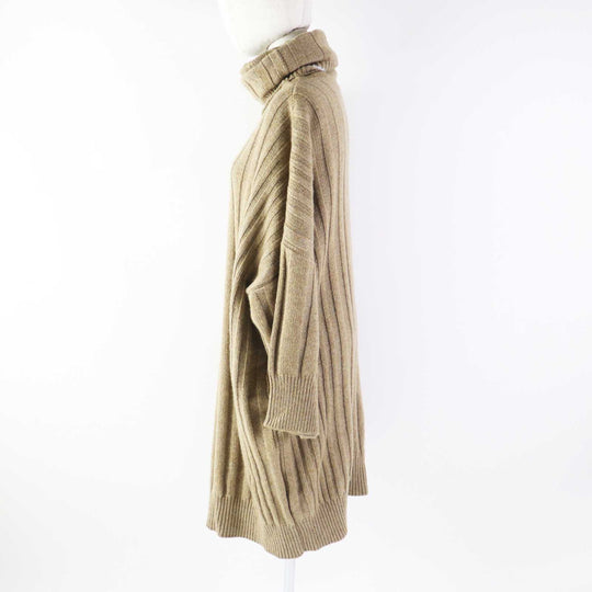 HERMES one piece Main: 100% cashmere Brown Women 34 Used Authentic