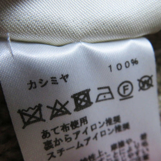 HERMES one piece Main: 100% cashmere Brown Women 34 Used Authentic