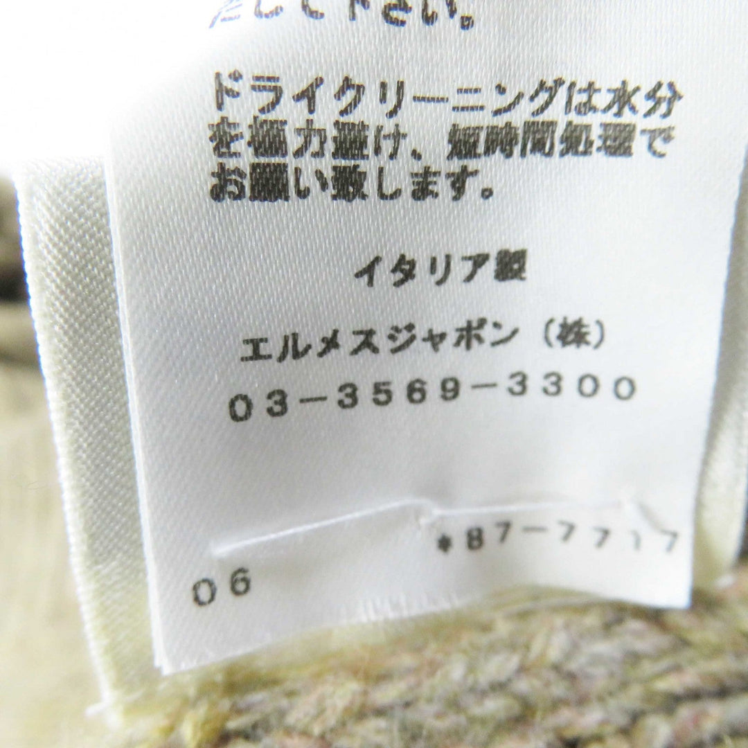 HERMES one piece Main: 100% cashmere Brown Women 34 Used Authentic