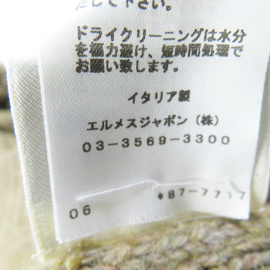 HERMES one piece Main: 100% cashmere Brown Women 34 Used Authentic