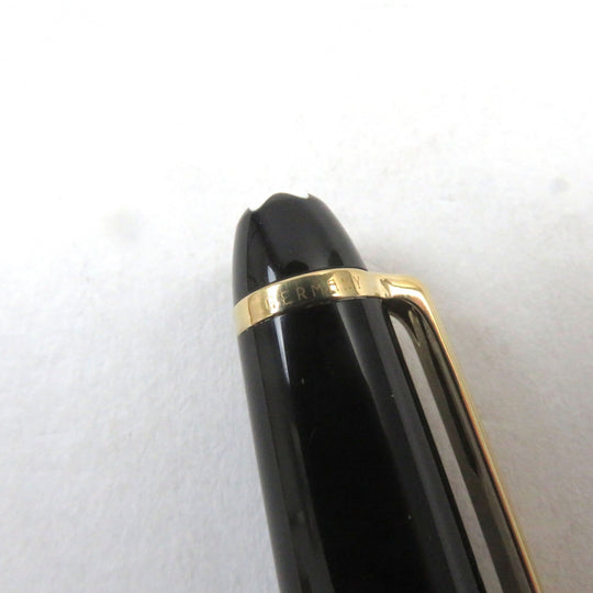 MONTBLANC Ballpoint pen Precious resin Black gold Meisterstck Classic mens Used Authentic