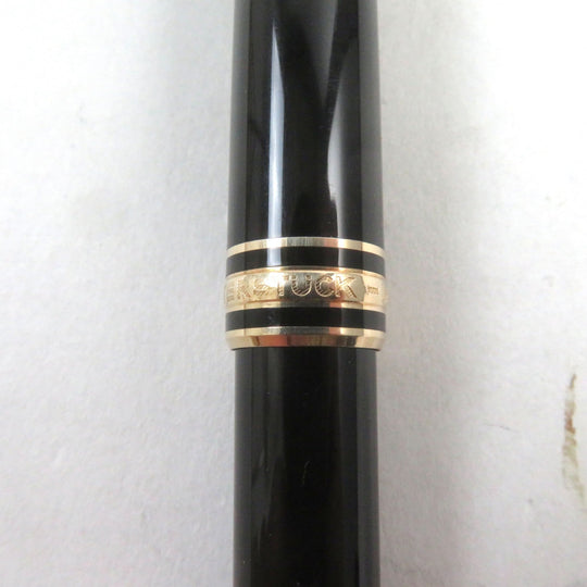 MONTBLANC Ballpoint pen Precious resin Black gold Meisterstck Classic mens Used Authentic