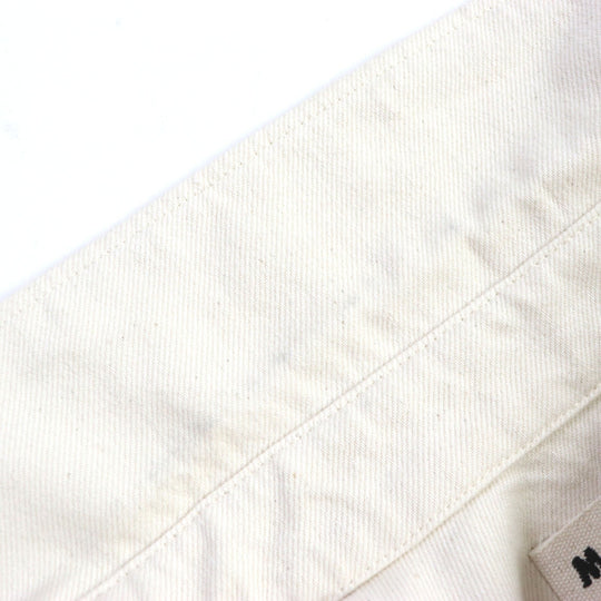 MARNI Short sleeve shirt Main: 100% cotton Ivory pink Brush strokes mens 44 Used Authentic