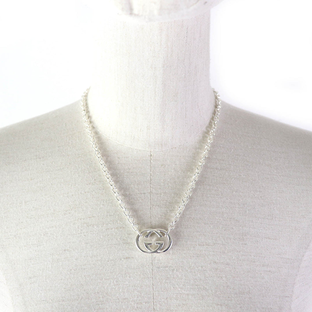 GUCCI Necklace 190489 Main�FSV925 Silver Women Used Authentic
