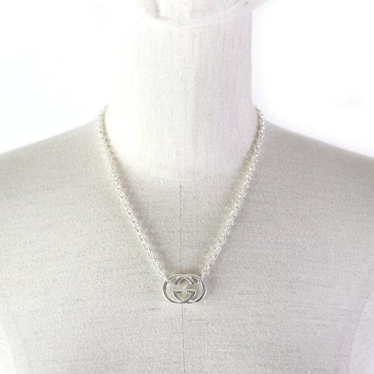 GUCCI Necklace 190489 Main�FSV925 Silver Women Used Authentic