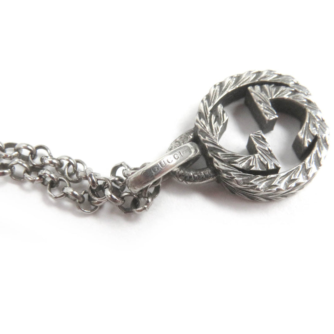 GUCCI Necklace Main�FAG925 Silver Women Used Authentic