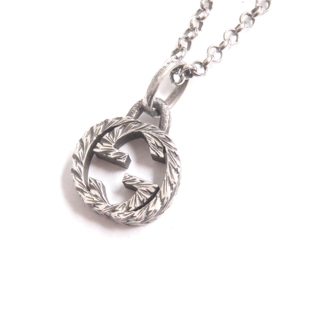 GUCCI Necklace Main�FAG925 Silver Women Used Authentic