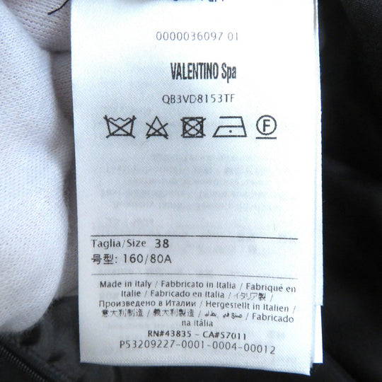 VALENTINO dress Outer: 80% rayon, Outer: 20% silk, Lining: 100% silk, Part: 100% silk, Part: 100% polyester black Women 38 Used Authentic