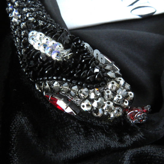 VALENTINO dress Outer: 80% rayon, Outer: 20% silk, Lining: 100% silk, Part: 100% silk, Part: 100% polyester black Women 38 Used Authentic