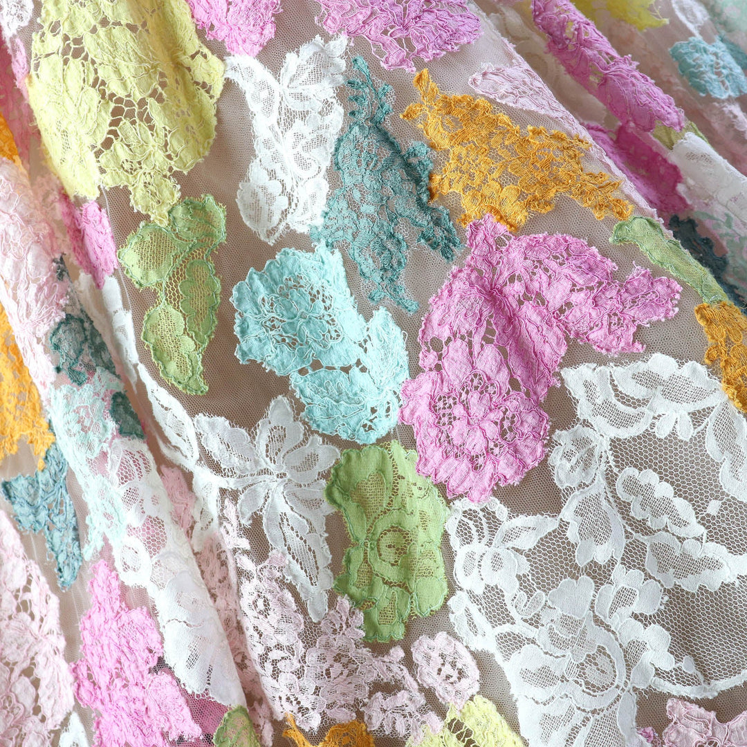 VALENTINO dress Outer material: 100% nylon, Outer material: 65% cotton, Outer material: 35% nylon, Outer material: 77% cotton, Outer material: 17% rayon multicolor Women 38 Used Authentic