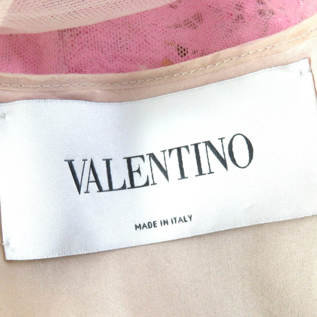 VALENTINO dress Outer material: 100% nylon, Outer material: 65% cotton, Outer material: 35% nylon, Outer material: 77% cotton, Outer material: 17% rayon multicolor Women 38 Used Authentic