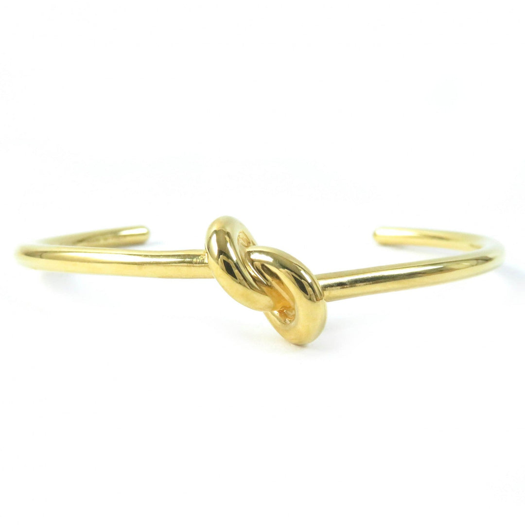 CELINE Bangle 46P466BRA Main: Nickel gold Knot Extra-Thin Bracelet in Brass with Gold Finish Women Used Authentic