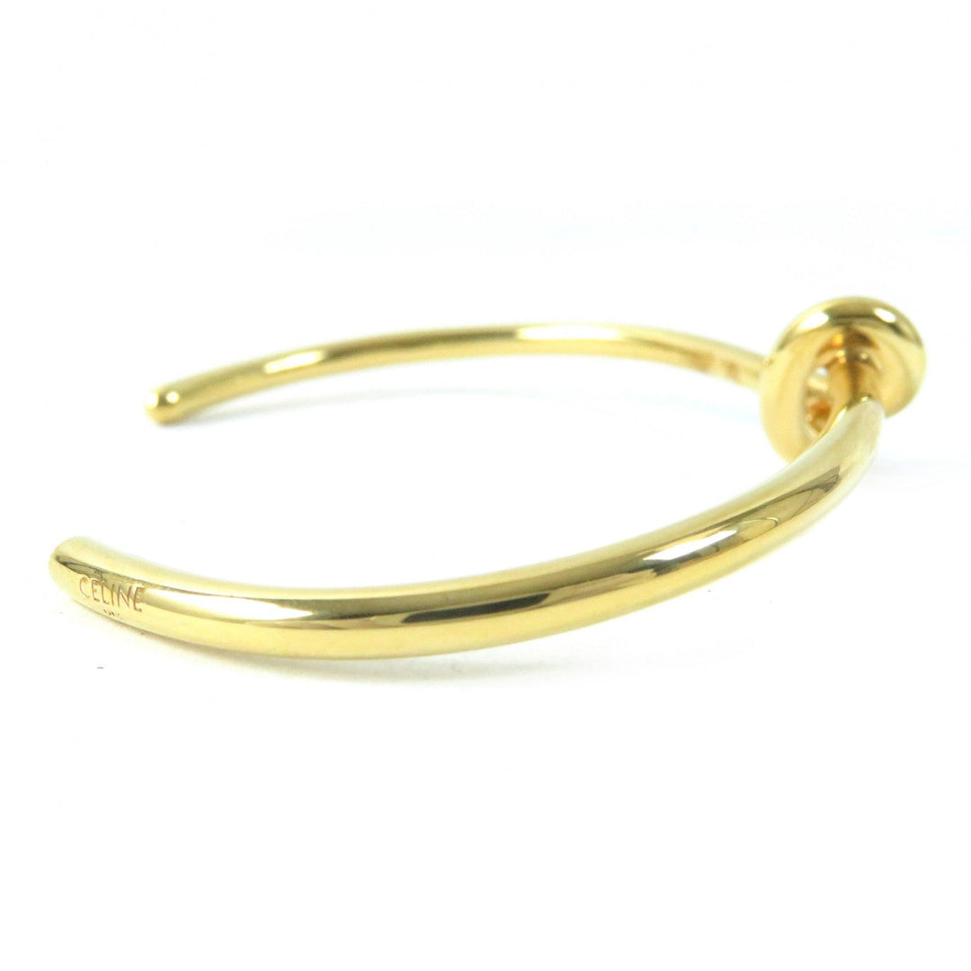 CELINE Bangle 46P466BRA Main: Nickel gold Knot Extra-Thin Bracelet in Brass with Gold Finish Women Used Authentic