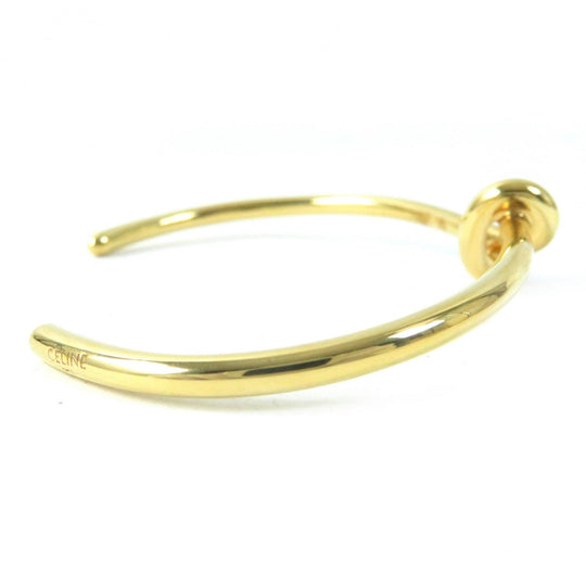 CELINE Bangle 46P466BRA Main: Nickel gold Knot Extra-Thin Bracelet in Brass with Gold Finish Women Used Authentic