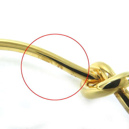 CELINE Bangle 46P466BRA Main: Nickel gold Knot Extra-Thin Bracelet in Brass with Gold Finish Women Used Authentic