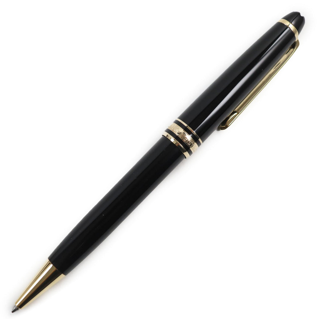 MONTBLANC Ballpoint pen Precious resin Black gold Meisterstck Classic mens Used Authentic