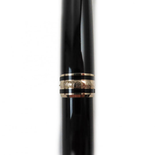 MONTBLANC Ballpoint pen Precious resin Black gold Meisterstck Classic mens Used Authentic