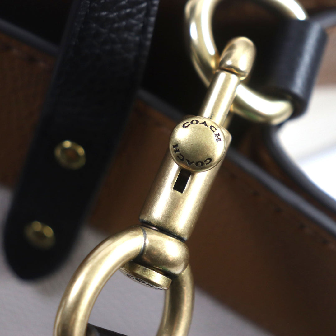 COACH Tote Bag C0777 Main: Leather Multi Women Used Authentic