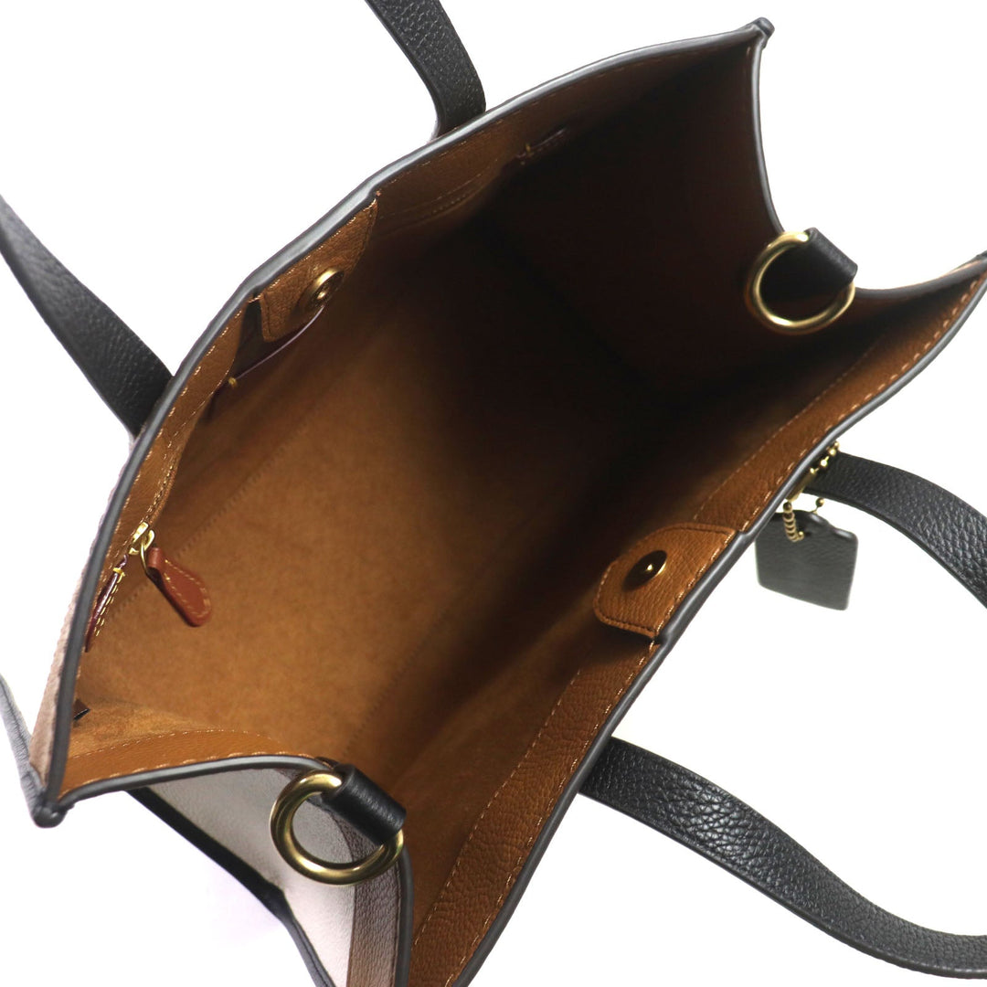 COACH Tote Bag C0777 Main: Leather Multi Women Used Authentic