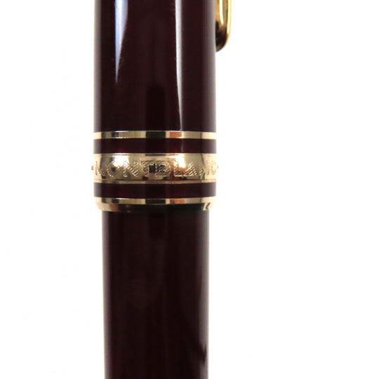 MONTBLANC Ballpoint pen Resin, Gold Plated Bordeaux Gold Meisterstck Classic mens Used Authentic